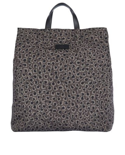 Gucci Leopard Print Large Tote, front view